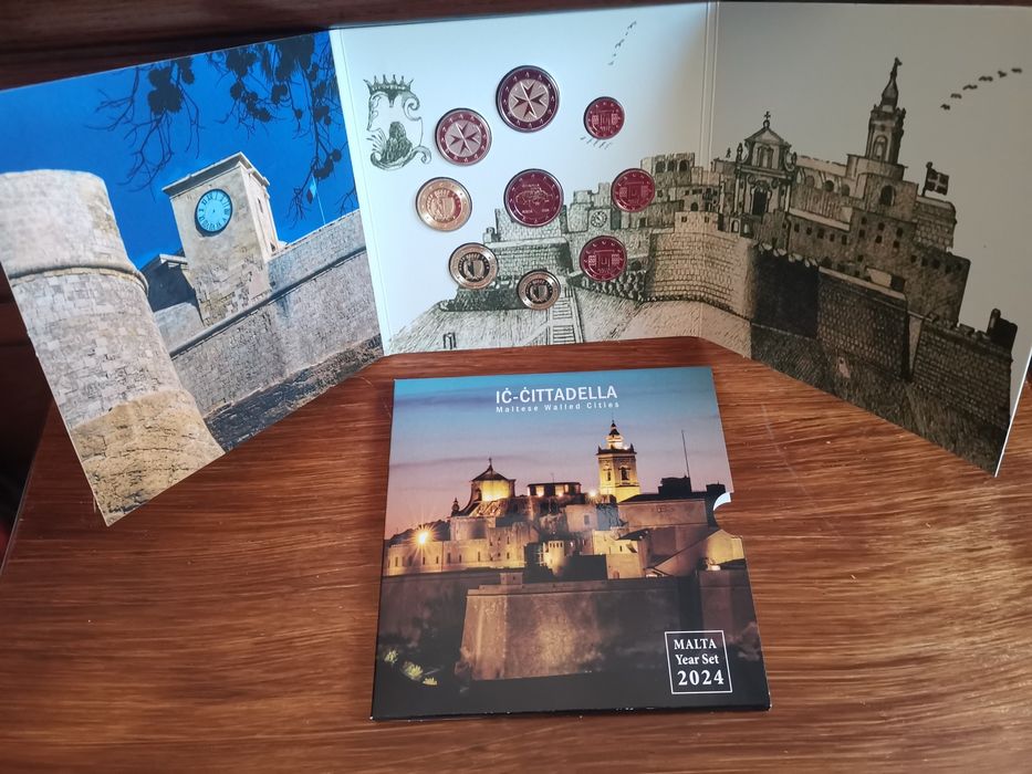 Conjunto moedas comemorativas de Malta 2024