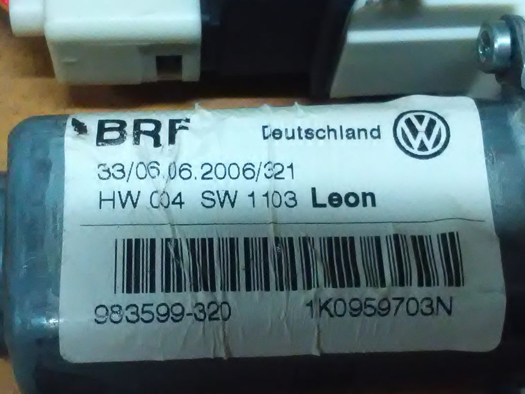 Silniczek Opuszczania Szyb Lewy Tył Seat Leon Ii