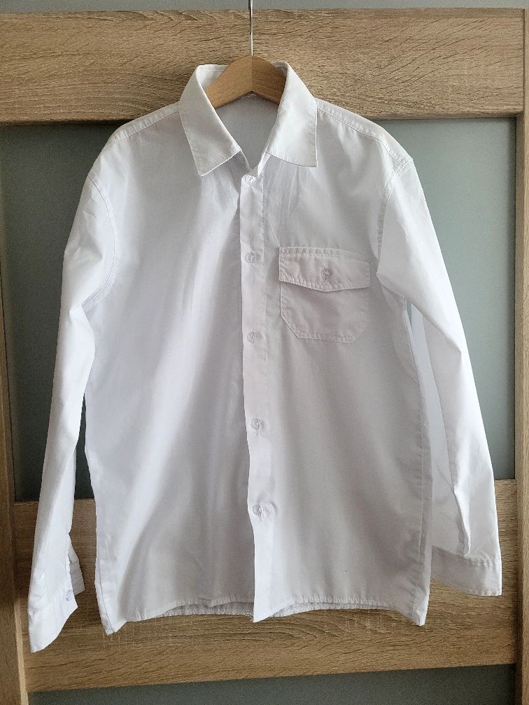 Biała koszula 140 dla chłopca