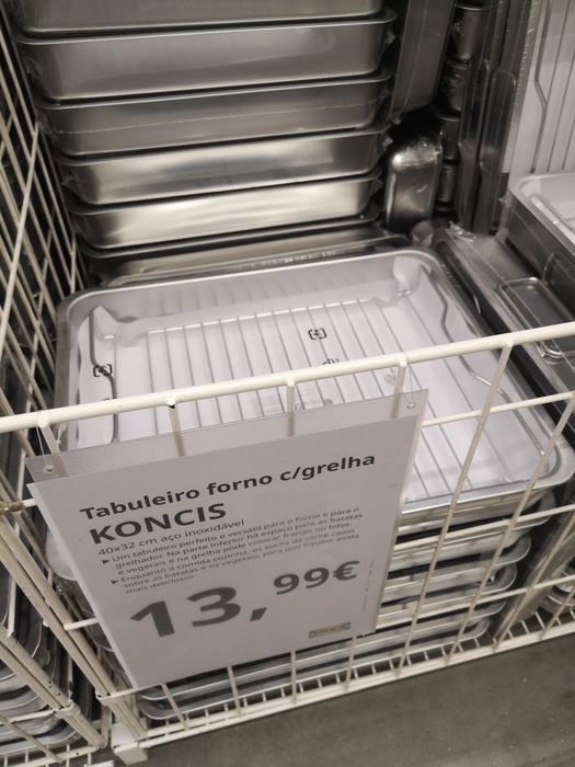 Tabuleiros Forno Inox