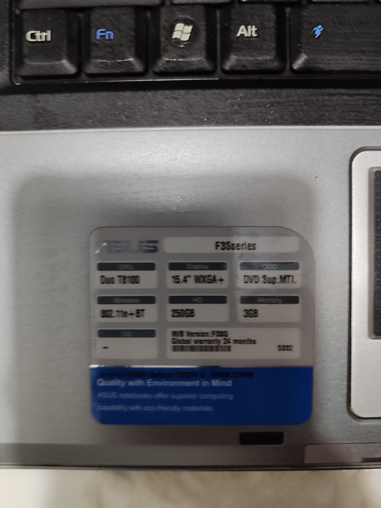 Laptop ASUS  F3Sseries