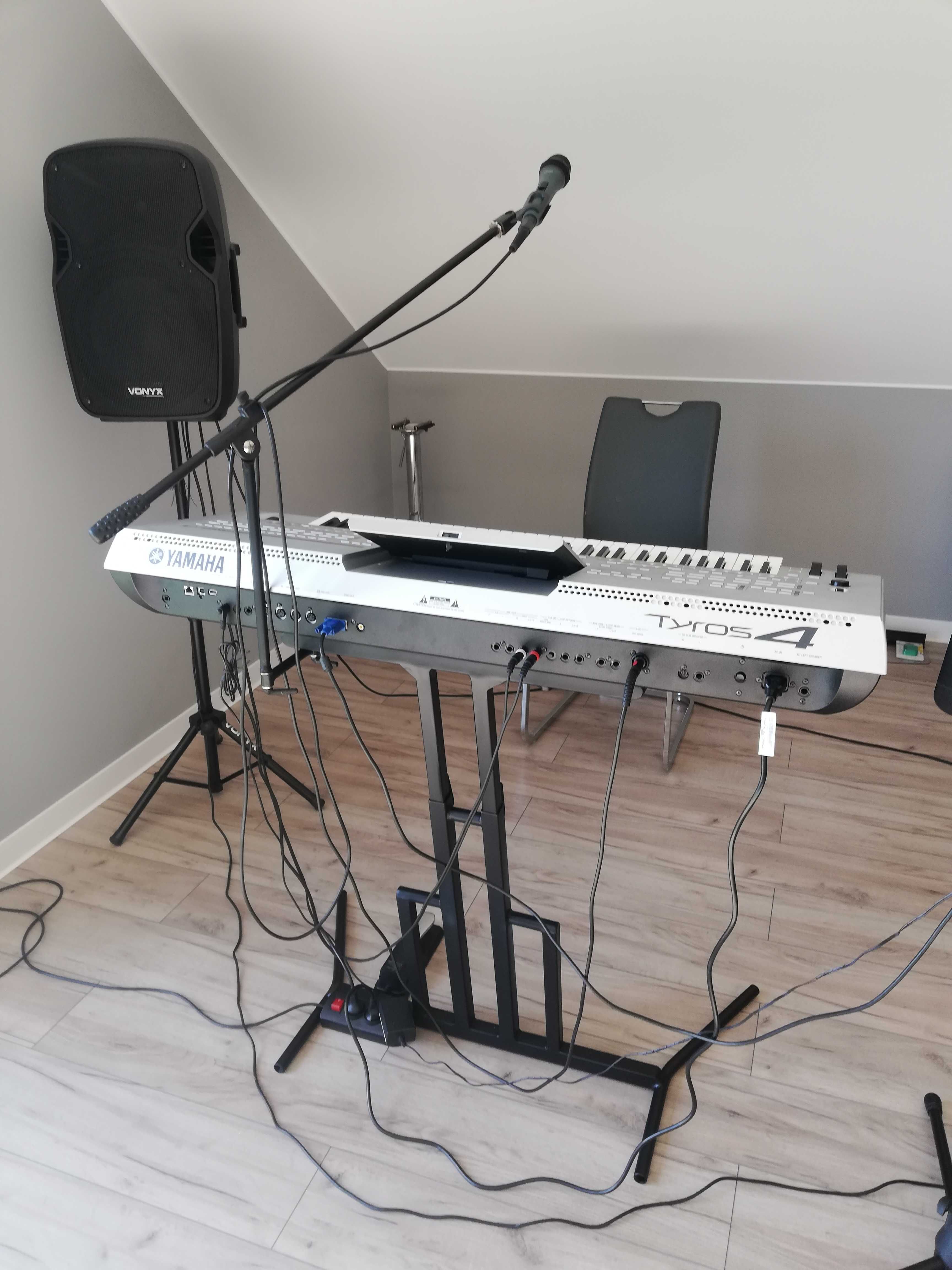 Stojak pod keyboard klawisze mikrofon regulacja wysykości