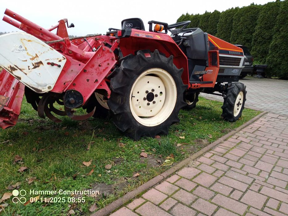 Ciągnik ogrodniczy yanmar/iseki/kubota 4x4dieselglebogryzarka