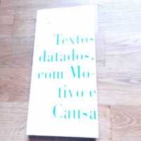 vendo livro textos datados com motivo e causa