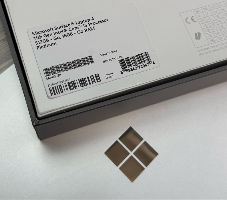 Microsoft Surface 13.5 / 2К / Laptop 4 / i5 (11) / RAM 16 GB / 512 GB