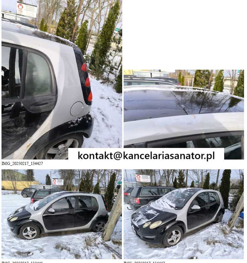 Syndyk sprzeda Smart Forfour - 66% wartości /uszkodzony/
