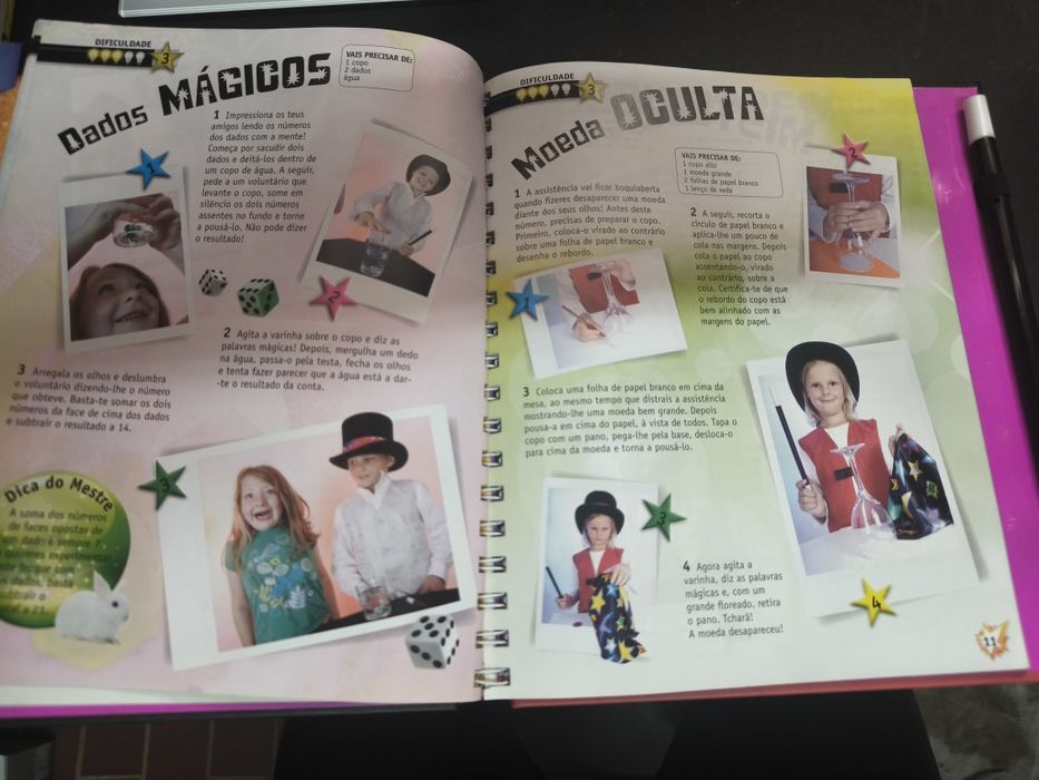 Livro Truques de Magia. 
Mais de 100 habilidades, truques e ilusões!
