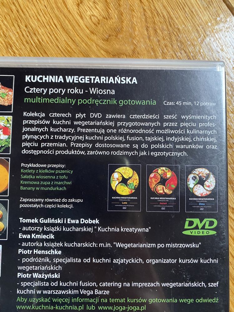 Przepisy kuchni wegetariańskiej - 4 płyty dvd