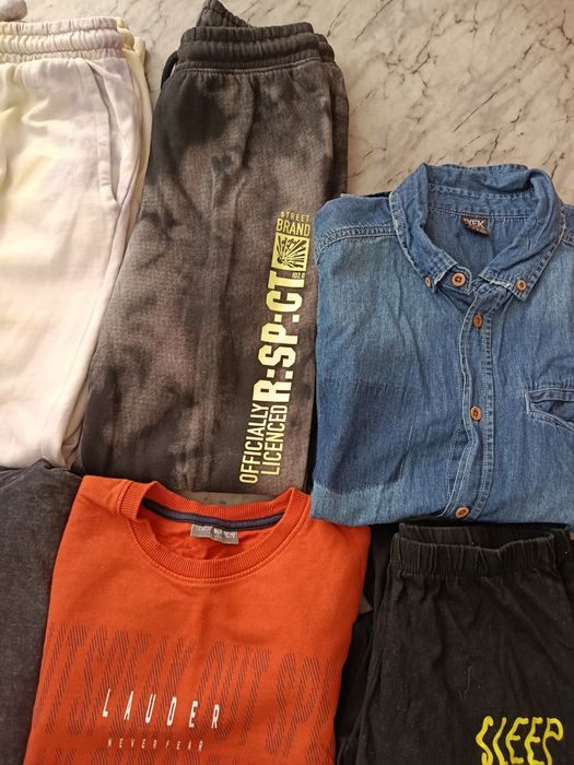 Paka ubrań chłopięcych bluzy spodnie 146/ 152 /158 okazja cenowa