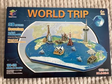 Puzzle 3d world trip