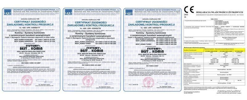 Komin Ceramiczny systemowy 6m KW Fi 180 BKU Dostawa Gratis PRODUCENT