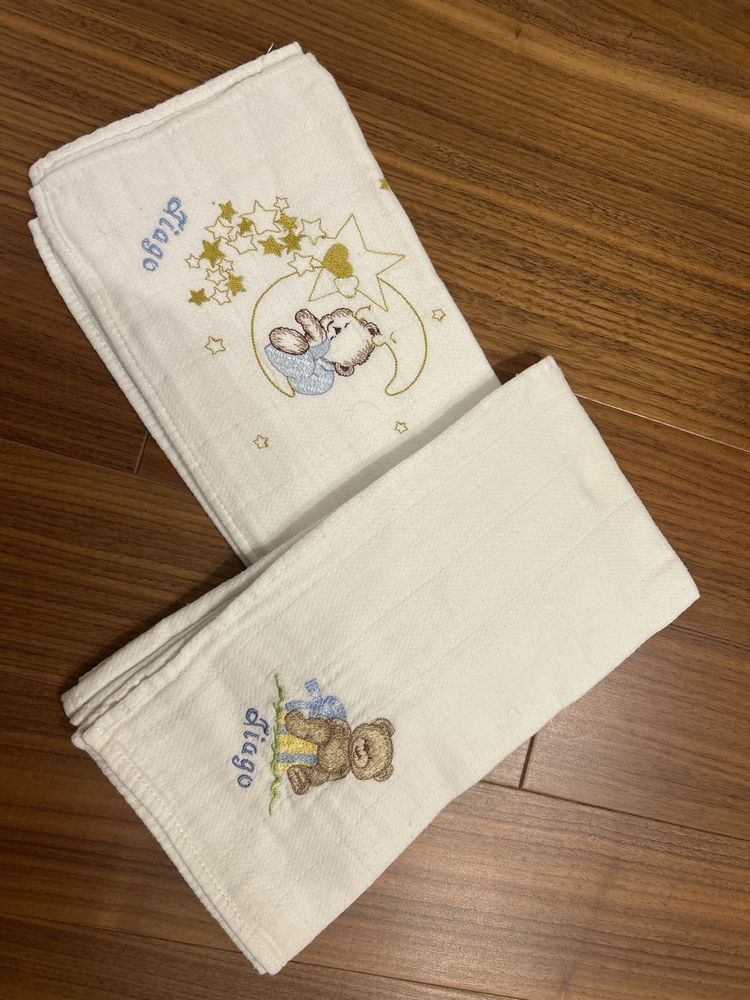 Fraldas de pano 100% algodão