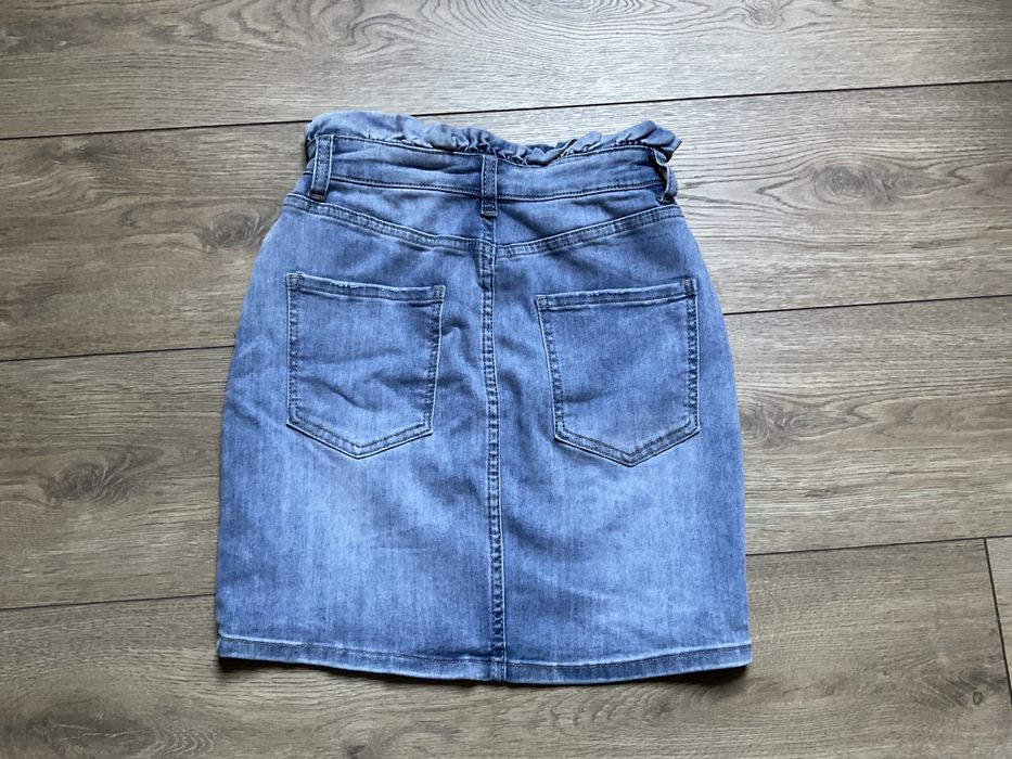 Zestaw Ubrań Kombinezon Zara Body Wiązane Spódniczka Jeansowa s