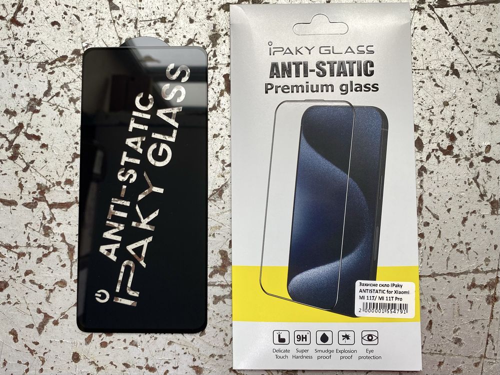 Защитное стекло iPaky для Xiaomi Mi11T Mi 11T pro | 11 Lite ANTISTATIC