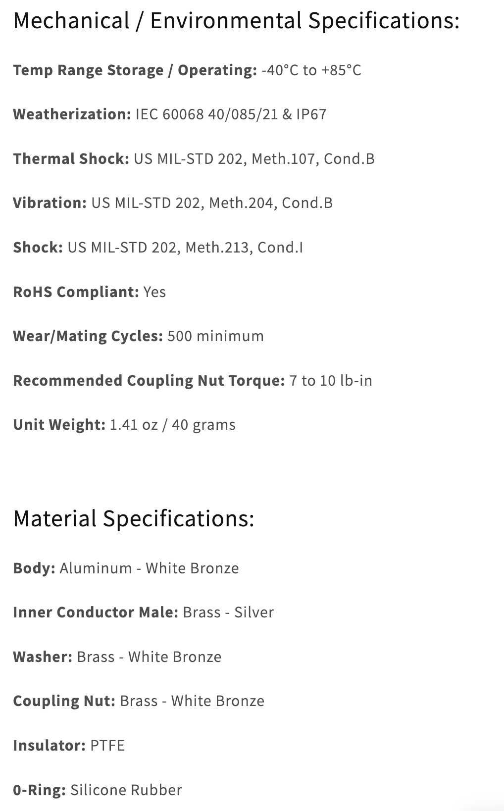 Lighting Arrester 0-6G N Male to N Female / Surge Protector