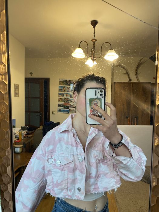 Kurtka dzinsowa krótka Bershka S