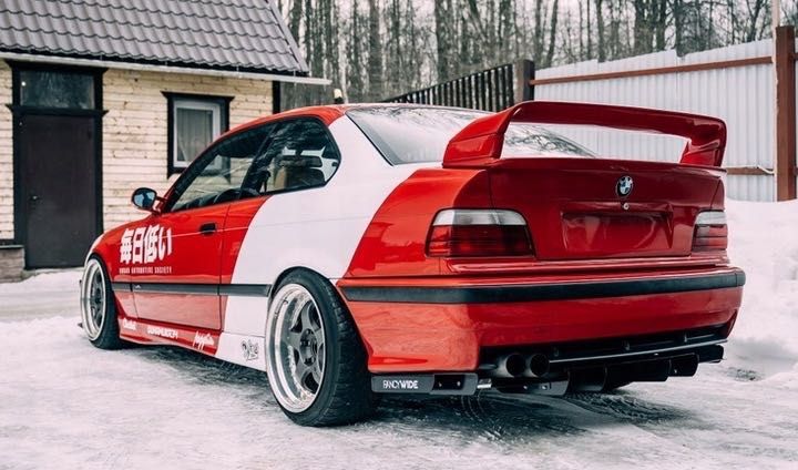 Спойлер BMW E36 антикрыло накладка на багажник ляду бленда GT