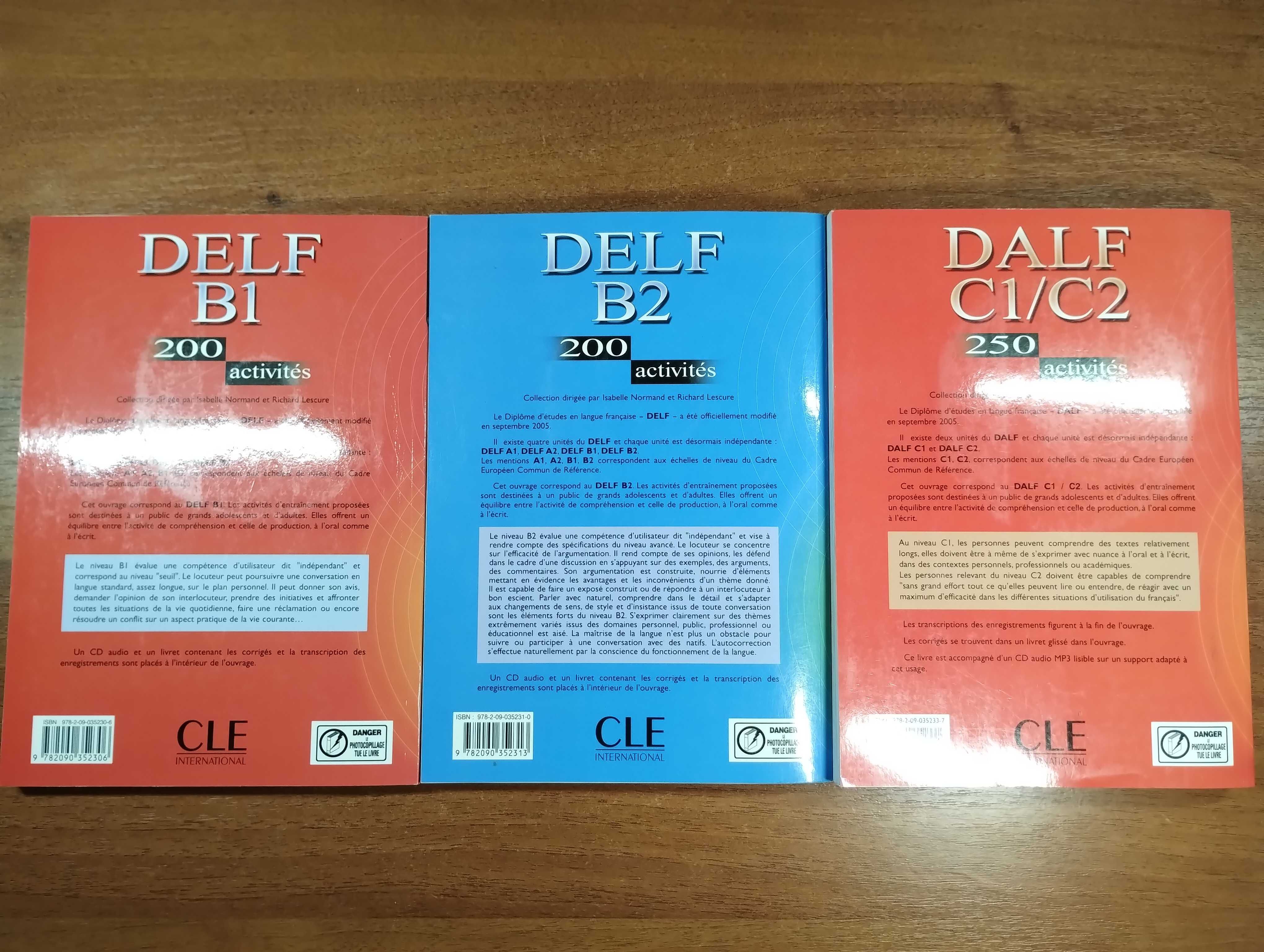 Підручники DELF B1, DELF B2, DALF C1/C2 + CD