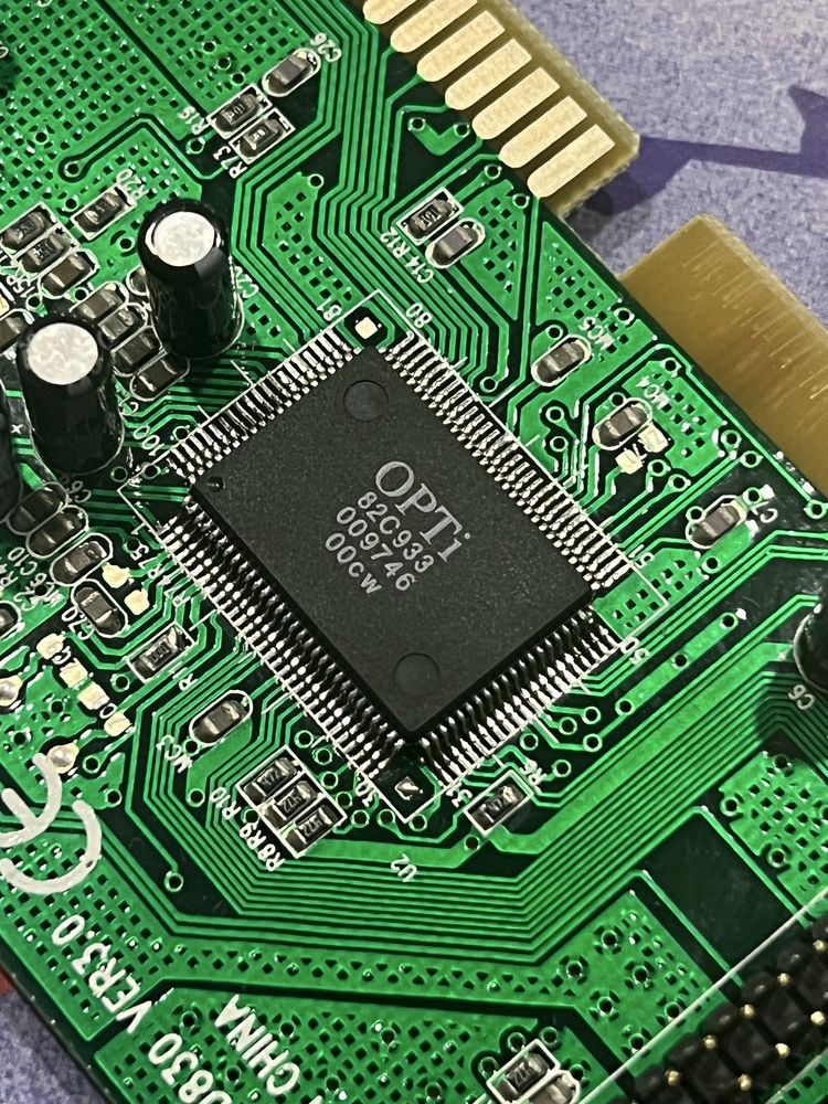 Karta dźwiękowa vintage CoolSound 933 3D z lat 90. złącze PCI