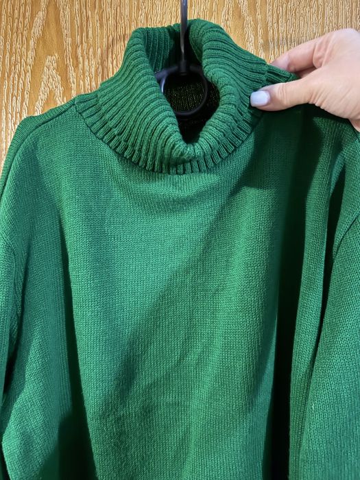 Светр теплий, зимовий , зелений М