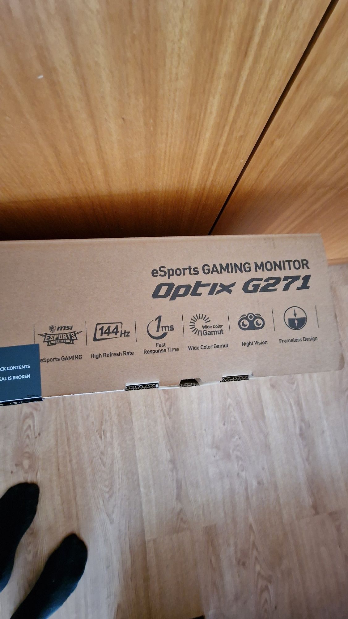 Monitor gaming MSI Optix G271 27" 144hz 1ms