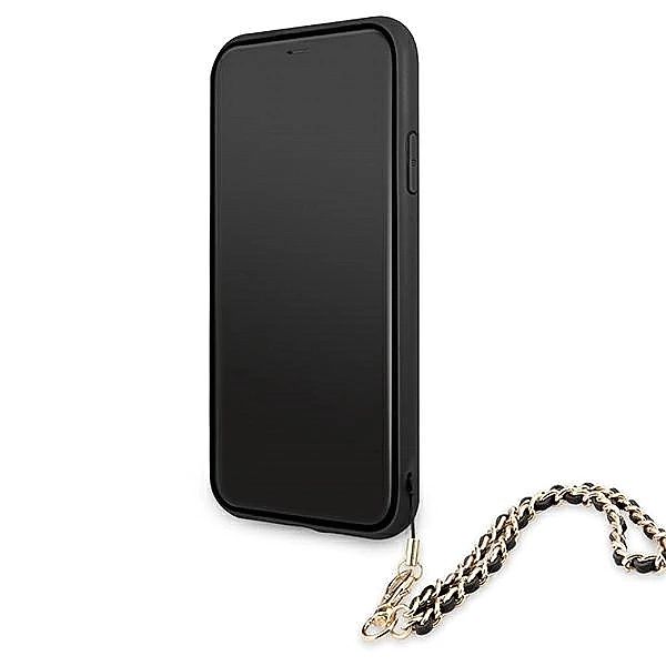 Etui Guess Saffiano Chain na iPhone 11/6,1" / Xr - czarne