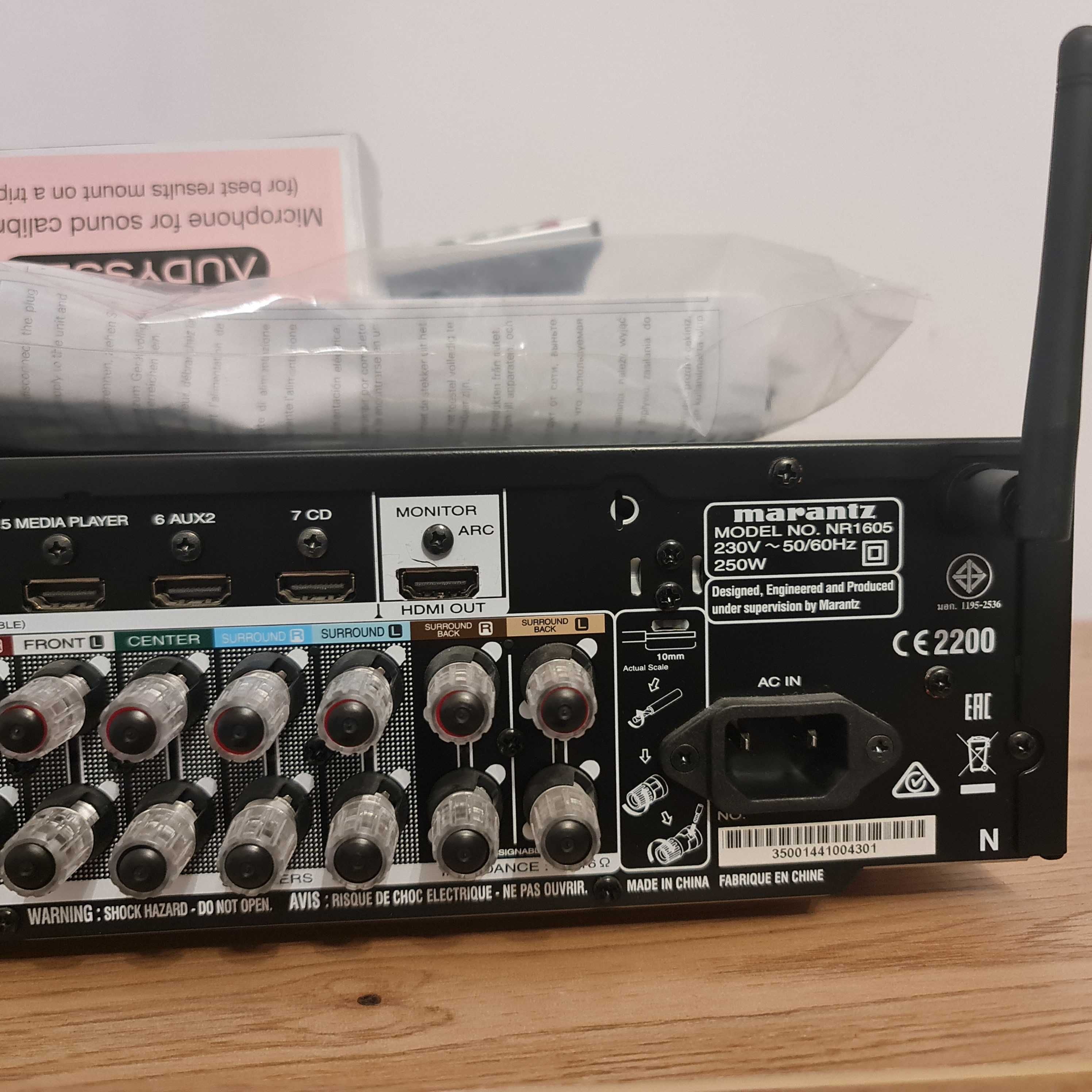 Wzmacniacz /Amplituner MARANTZ NR1605 Wi-Fi Bluetooth + Pilot