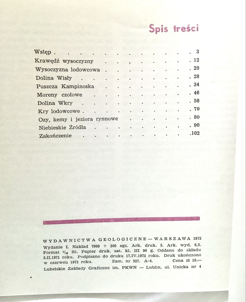Okolice Warszawy Przewodnik geologiczny J. Nowak I. Śmierzchalska