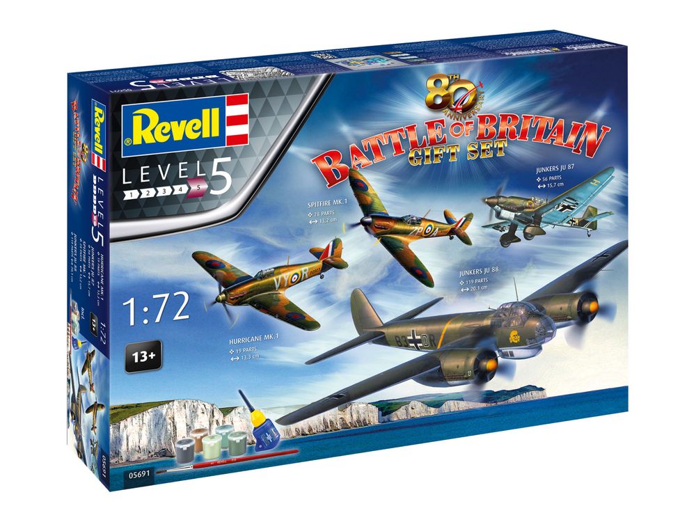 ZESTAW UPOMINKOWY model 1/72 Revell 05691 samolot 80TH AN. BATTLE B