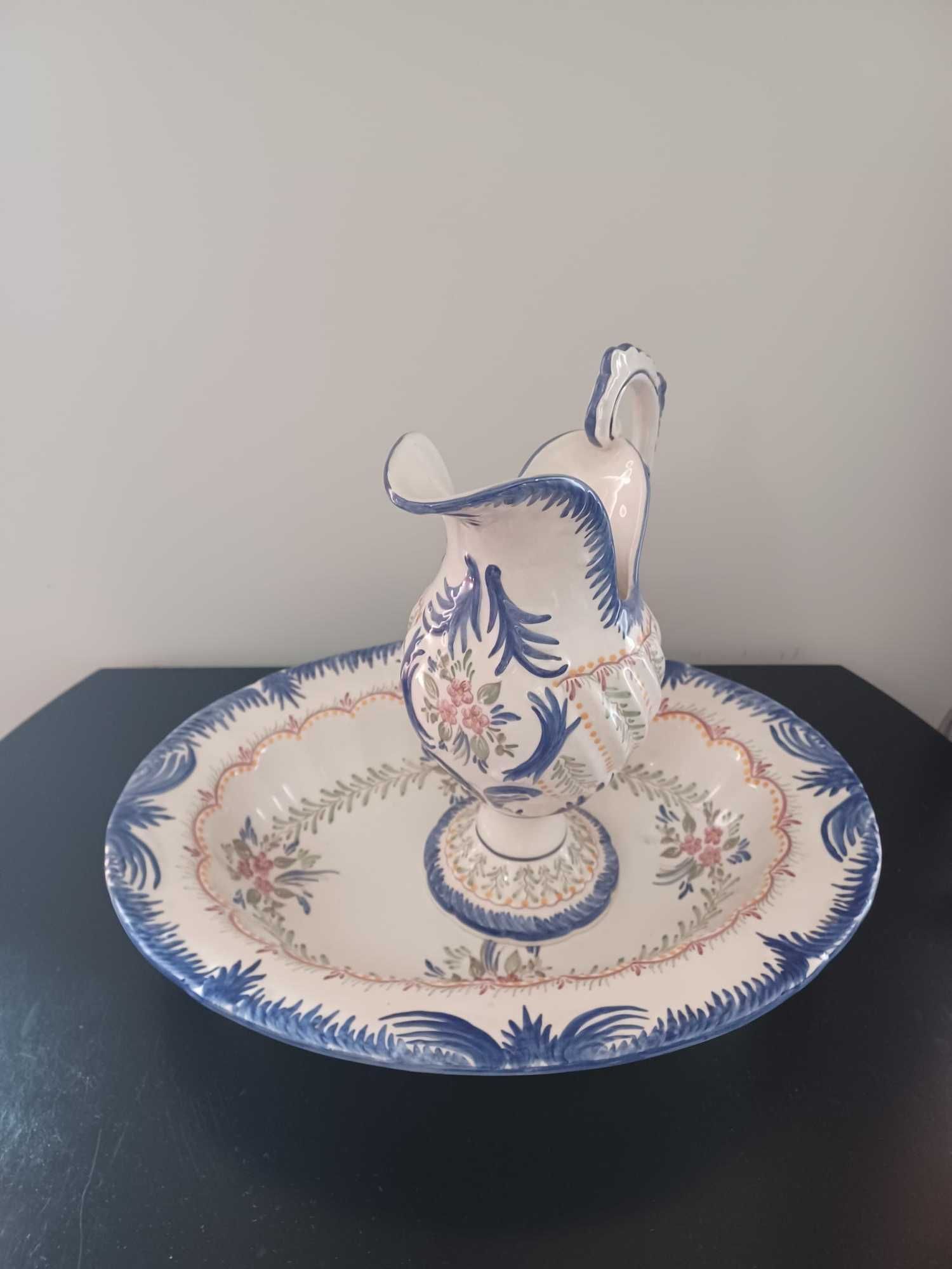 Peça Decorativa Jarro e Bacia