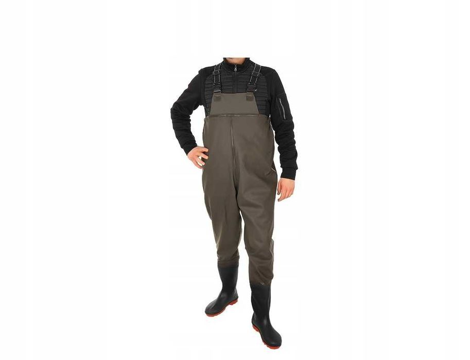 WODERY Spodniobuty Spodnie WĘDKARSKIE Buty Szelki