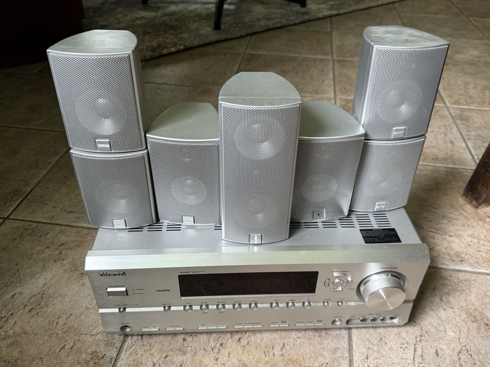 Amplituner Onkyo TX-SR 604E + 7 glośników Canton