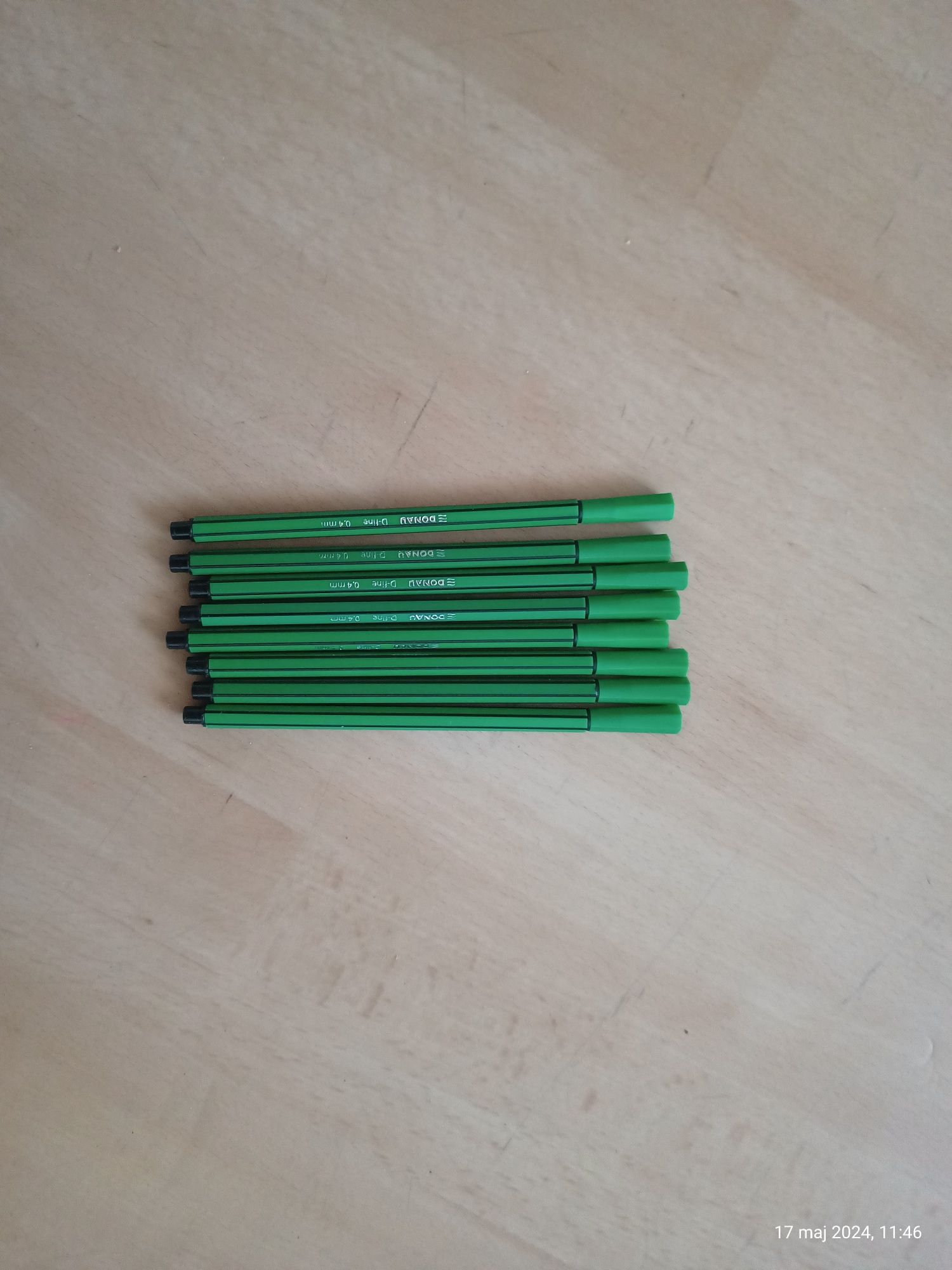 Długopis cienkopis zielony Donau D-fine 0,4 mm