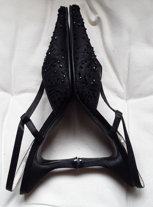 Sapatos de senhora preto com aplicações, Menbur, tamanho 38