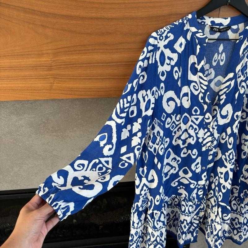 Мини-платье-туника с принтом Zara