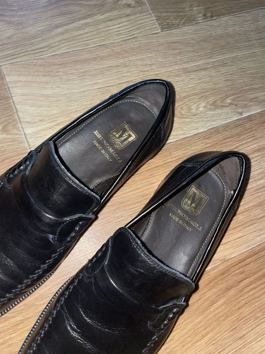 Чоловічі шкіряні туфлі лофери Bruno Magli оригінал 41 р.