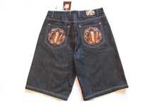 Szorty Vintage Knockout Y2K Baggy Retro Hiphop Jorty Haft Y2K Skate 38
