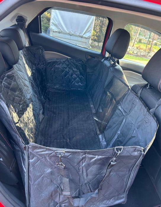 Wodoodporna Mata Pokrowiec Samochodowy dla Psa z Bokami i Siatką