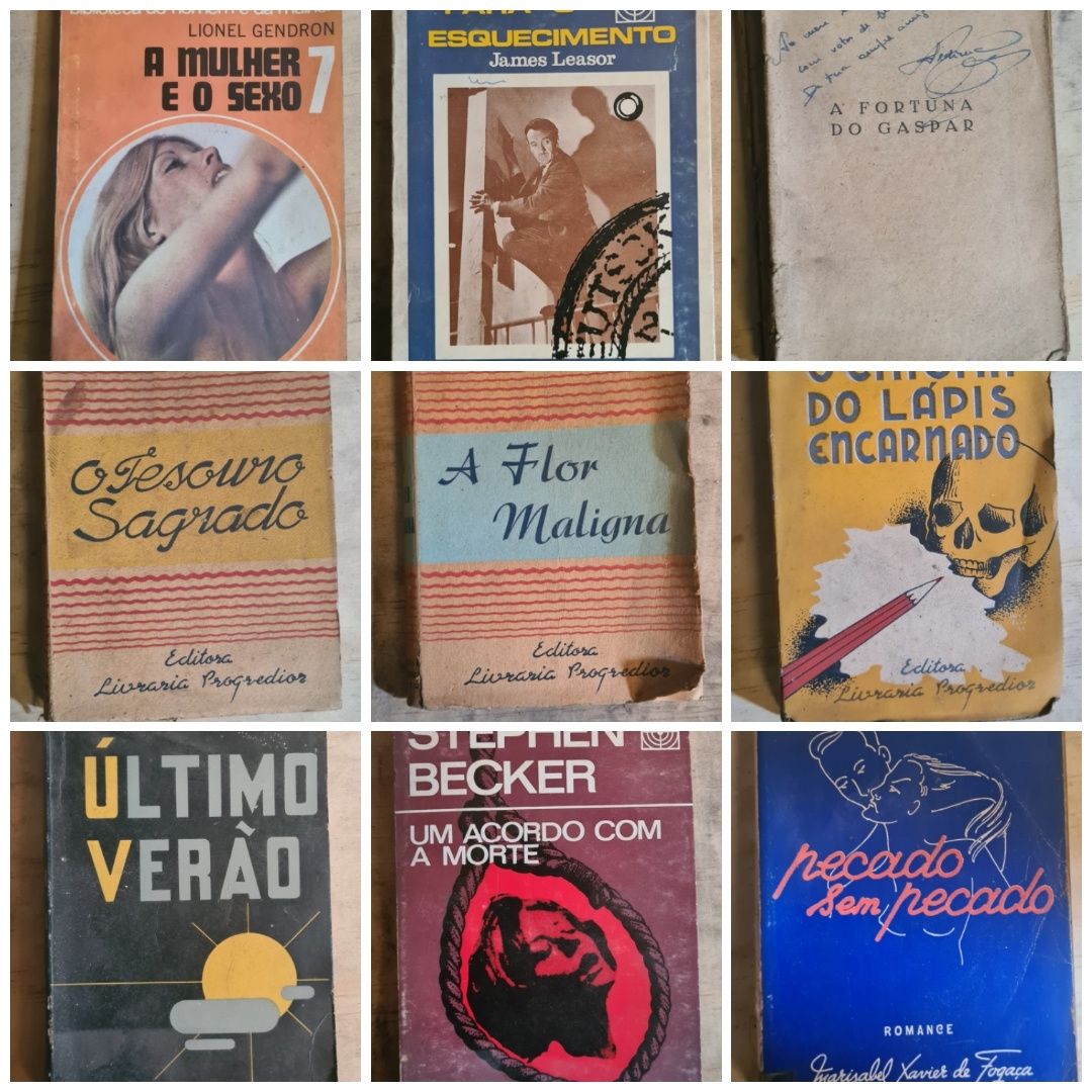 Livros antigos variados