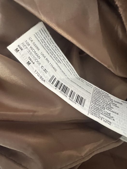 Mango MNG kurtka skórzana M 38 brązowa zamszowa zgrabna damska