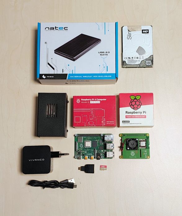 Zestaw Raspberry Pi 4 model B WiFi DualBand Bluetooth 4GB