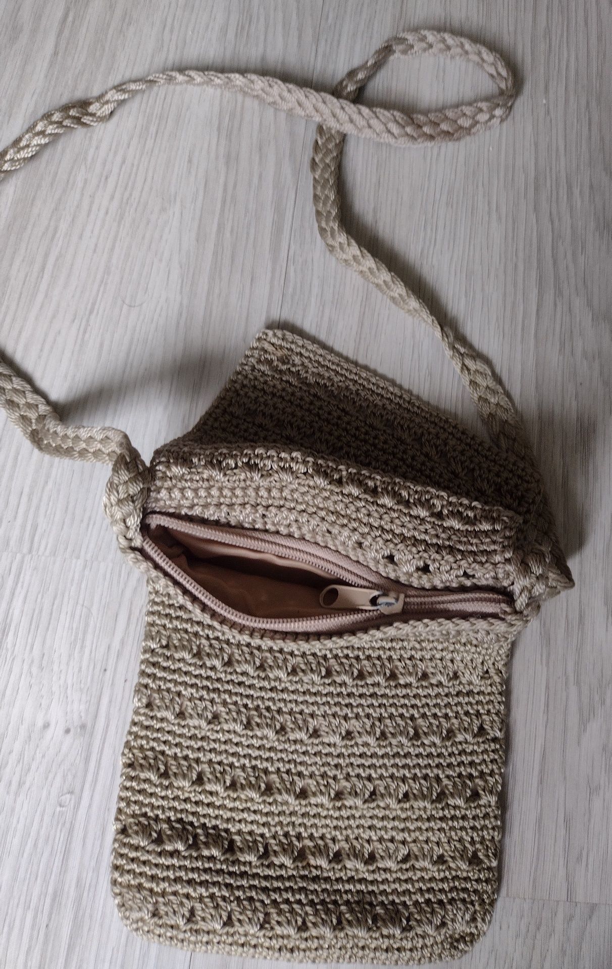 Torebka hand made makrama