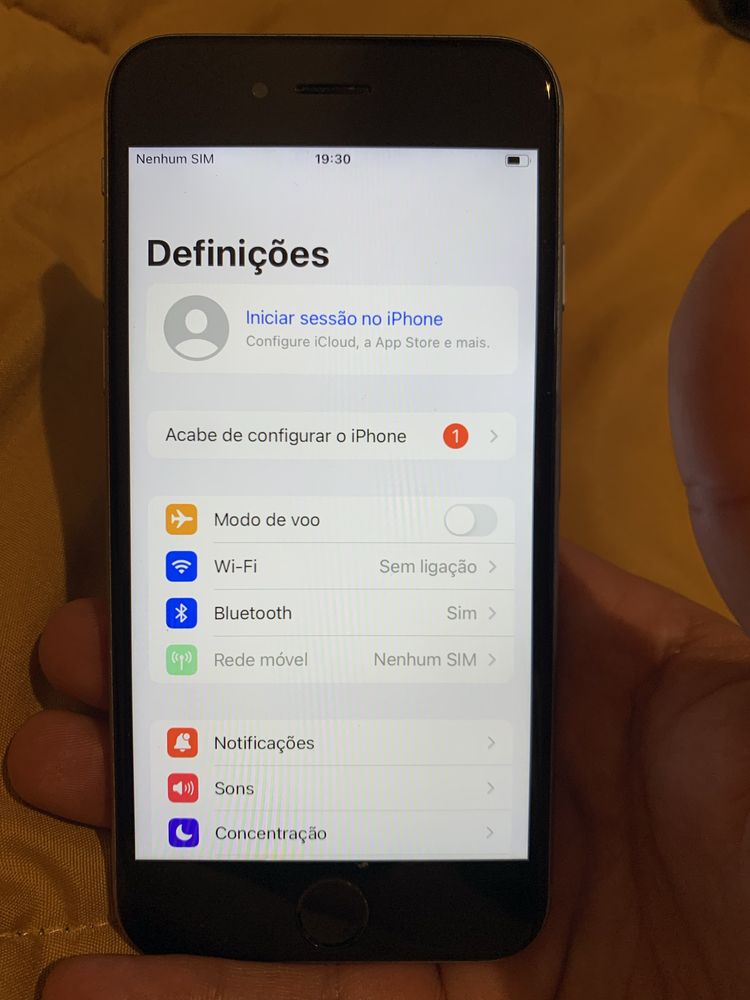 IPhone 6s desbloqueado com bateria nova a 100%