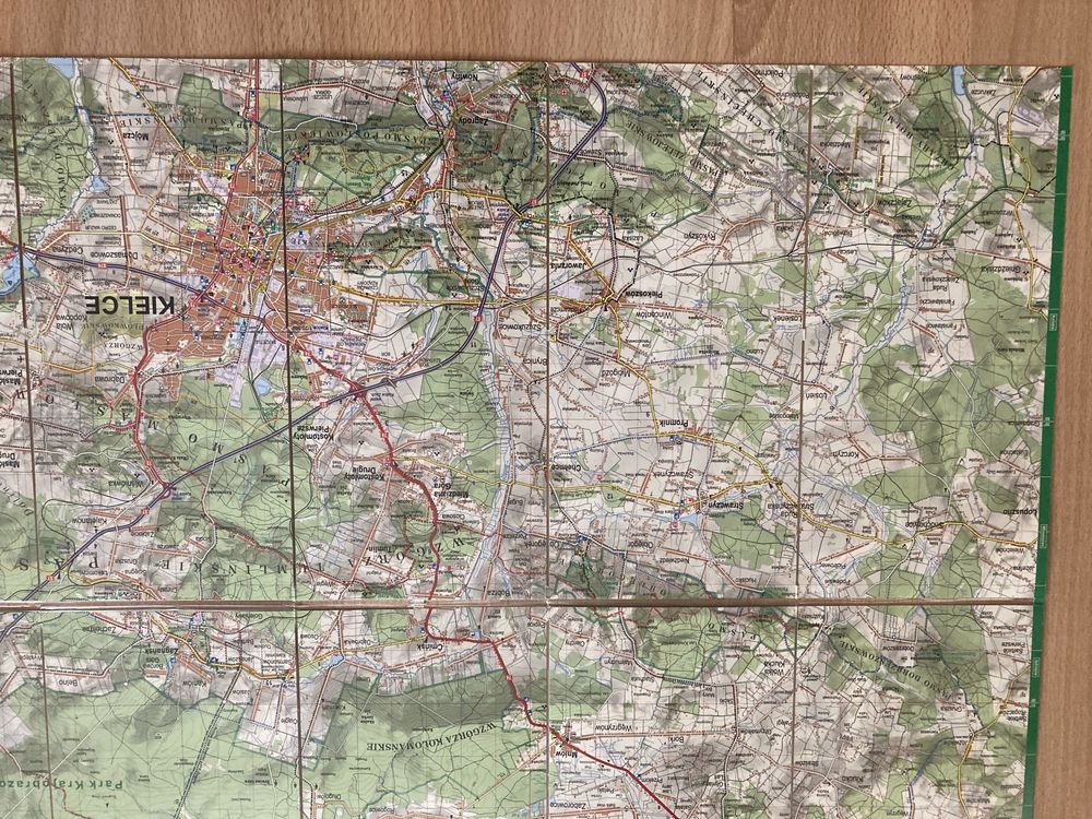 Mapa turystyczna Gór Świętokrzyskich laminowana 1:75 000 - nowa