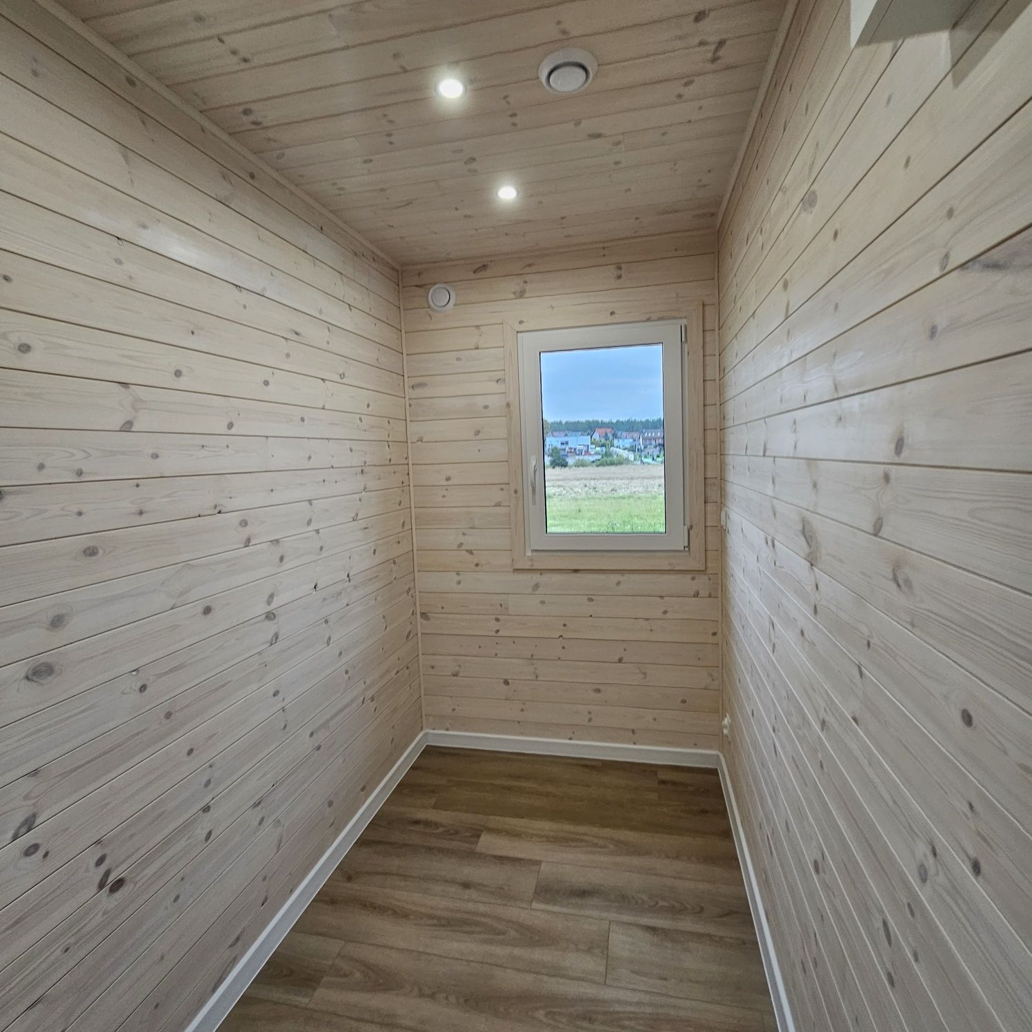 Dom 48m² mobilny na kołach Nowy Wyposażony drewniany  modułowy