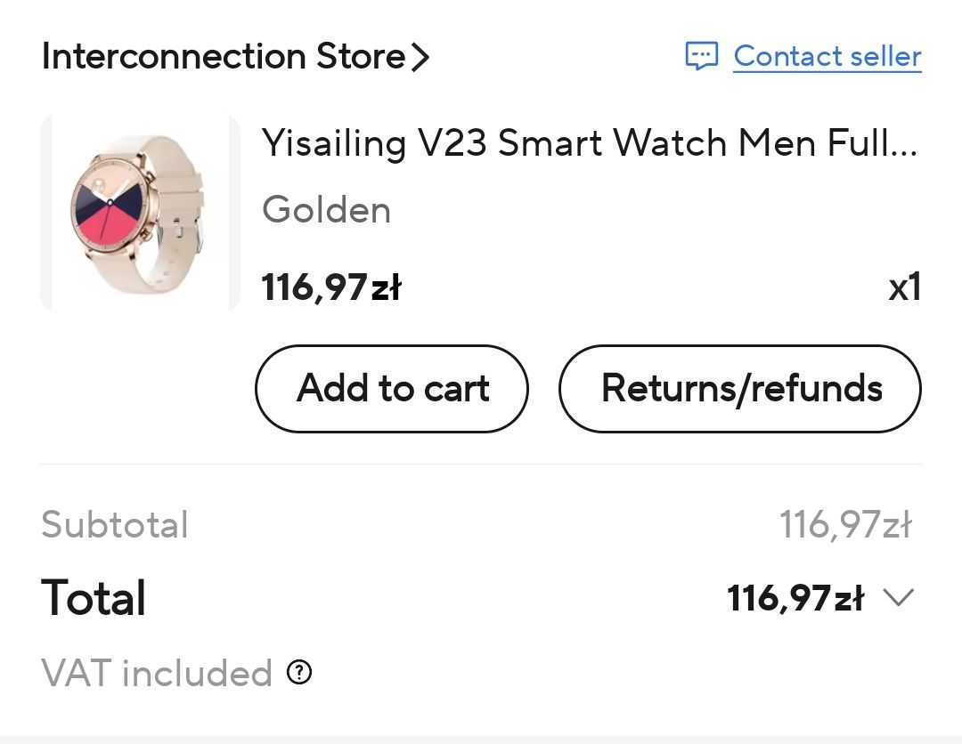 Smartwatch Yisailing V23