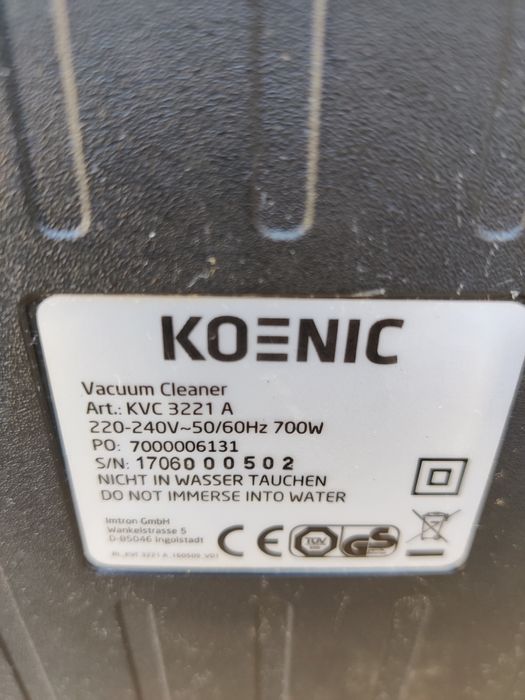 *KOENIC* Пилосос з Німеччини