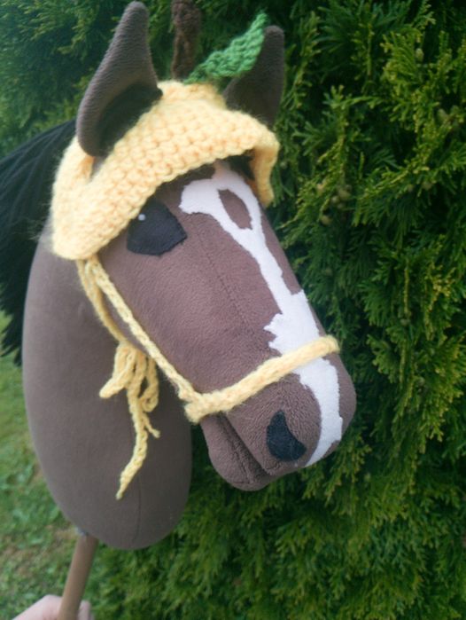 Halter i czapeczka Cytrynka dla hobby horse zestaw