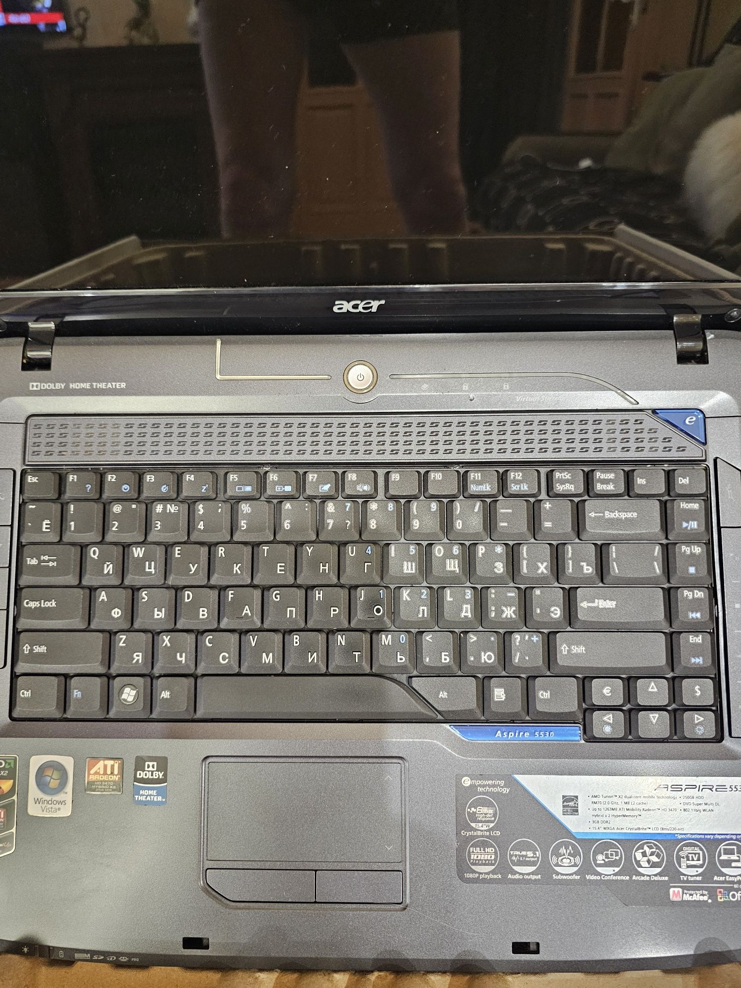 Ноутбук acer ASPIRE 5530G (не робочій)