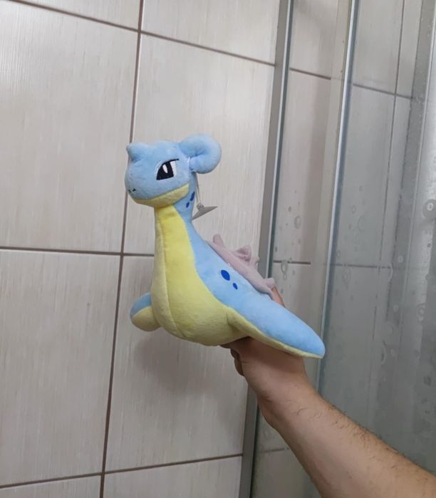 Pluszowa zabawka Lapras wodny błękitny niebieski Pikachu maskotka dla